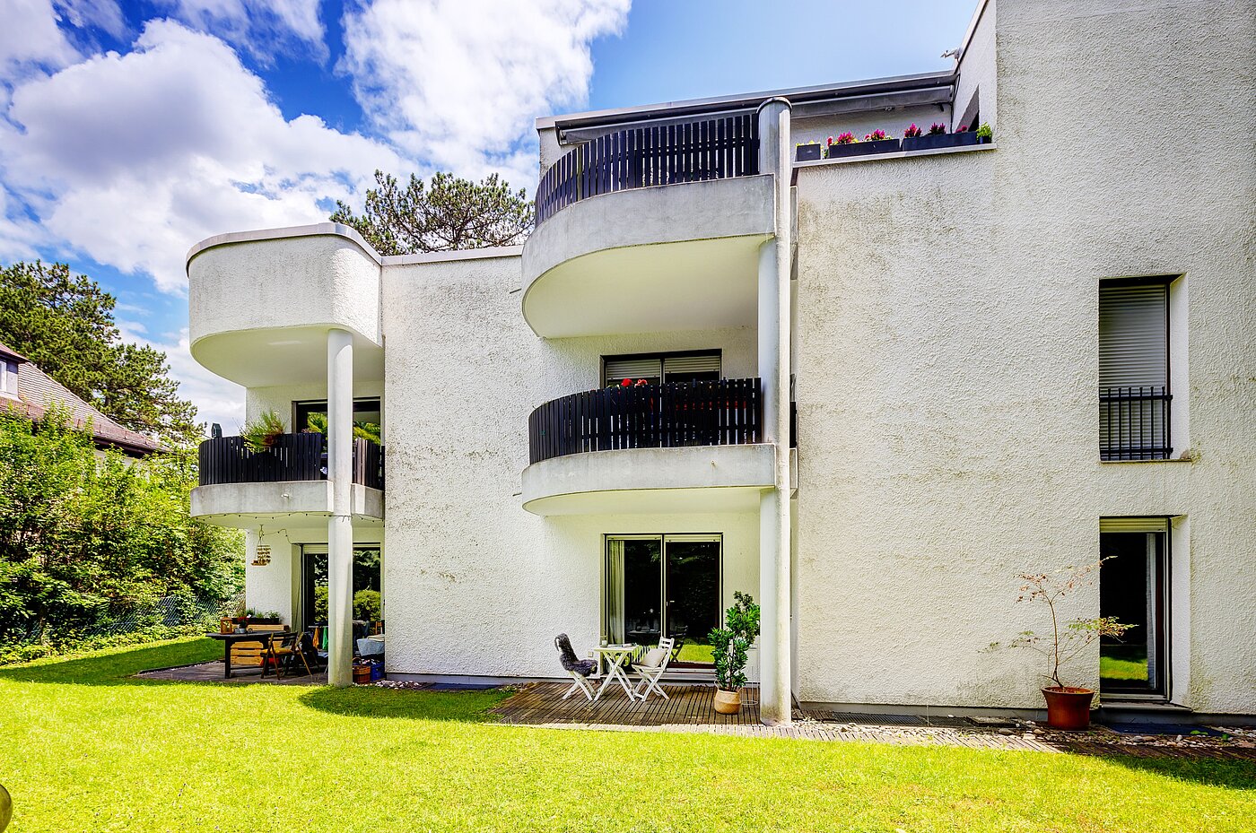 フラット 部屋数 2.5 部屋 | München-Harlaching | 70018 | Gartenansicht
