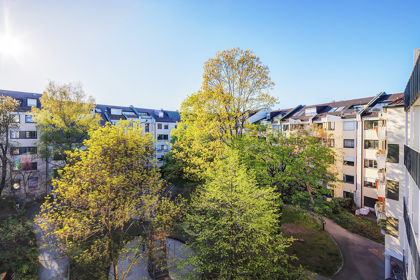 Apartment 部屋数 1.5 部屋 | München-Bogenhausen | 70378 | ...mit Blick ins Grüne