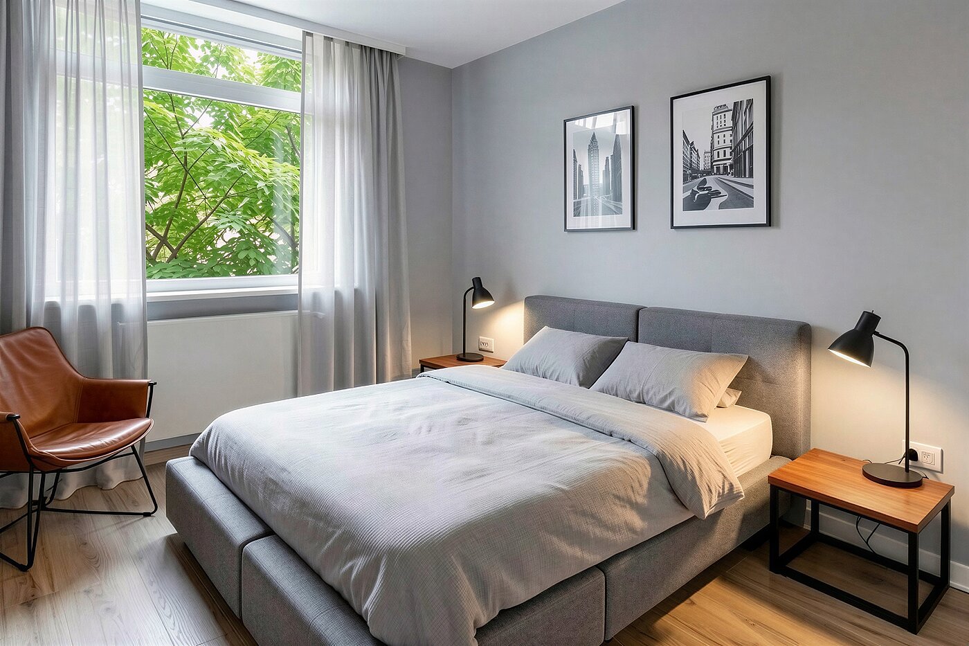 フラット 部屋数 4 部屋 | München-Aubing | 70276 | KI-generiertes Möblierungsbeispiel