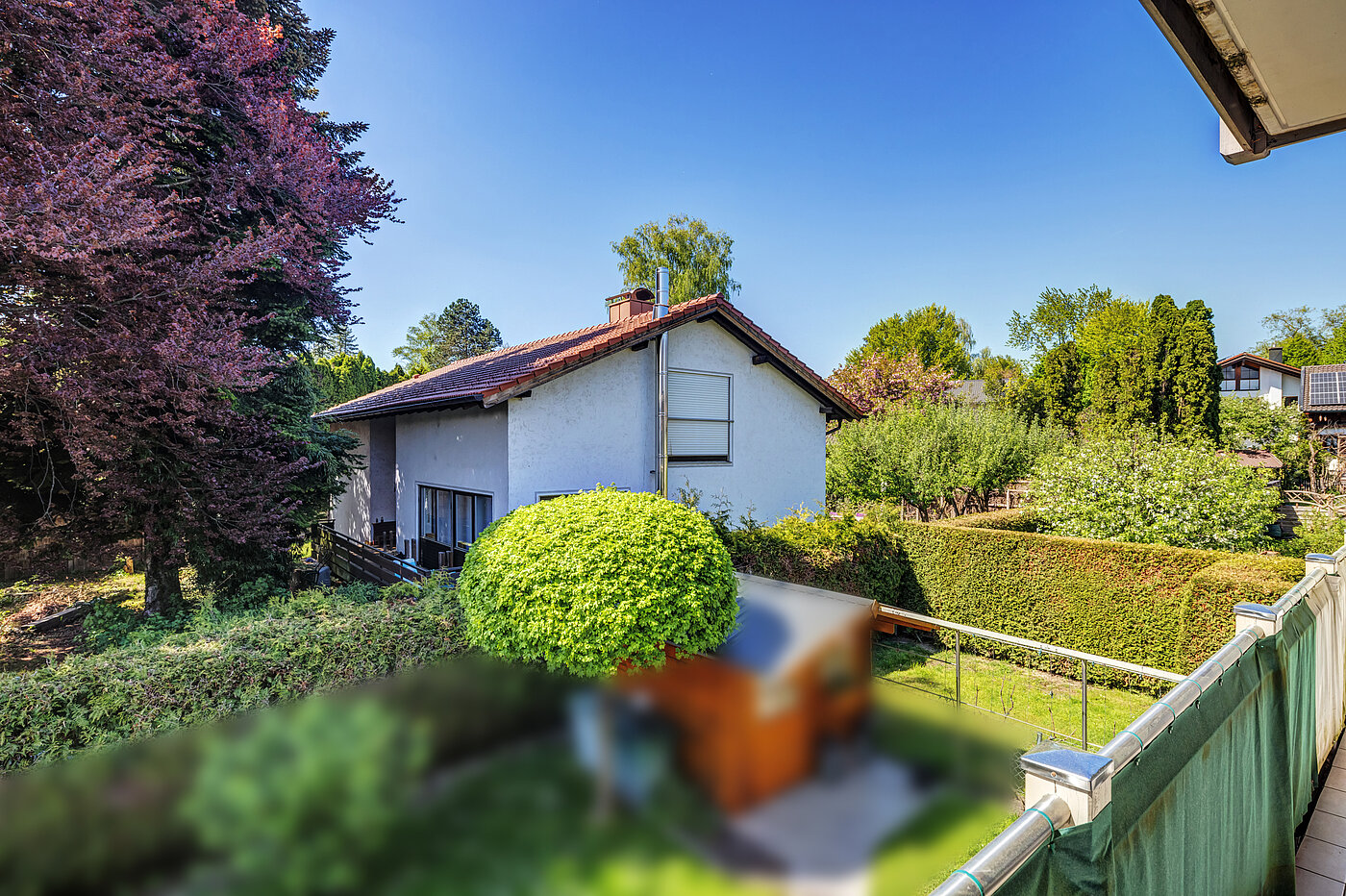 フラット 部屋数 3.5 部屋 | Bad Aibling | 70442 | Blick vom Westbalkon
