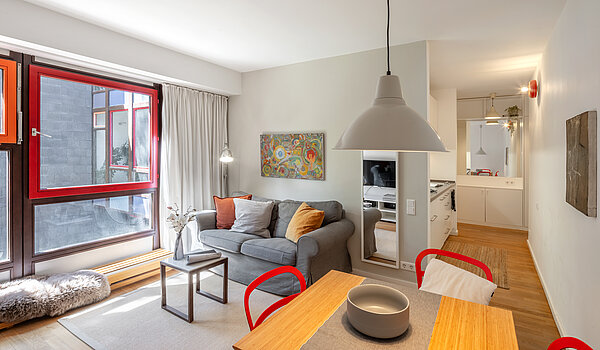 フラット 部屋数 2 部屋 | München-Solln | 70418 | Wohnzimmer...