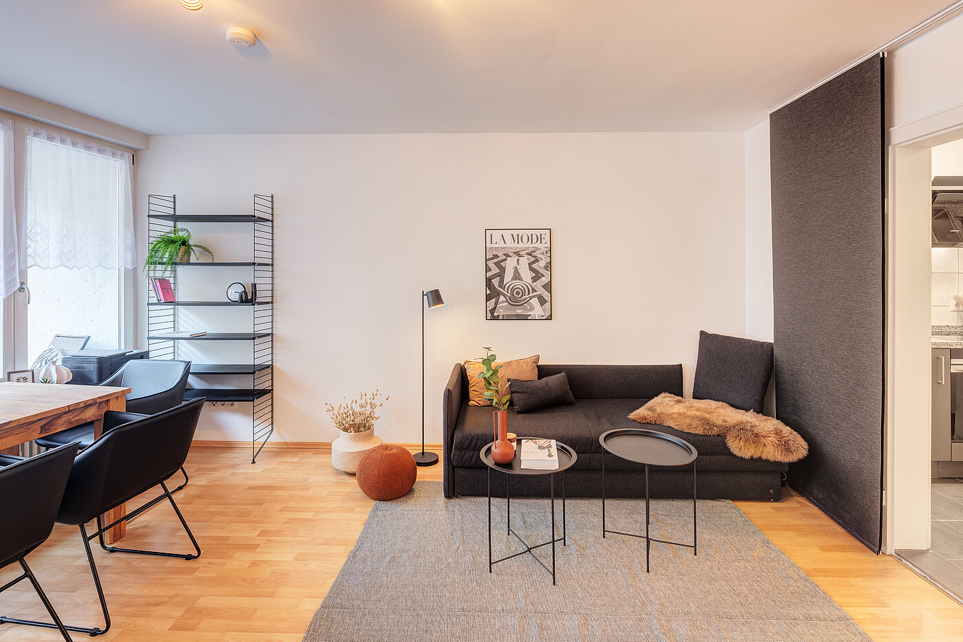 Apartment 部屋数 1 部屋 | München-Schwabing | 70211 | Wohn-/Schlafbereich