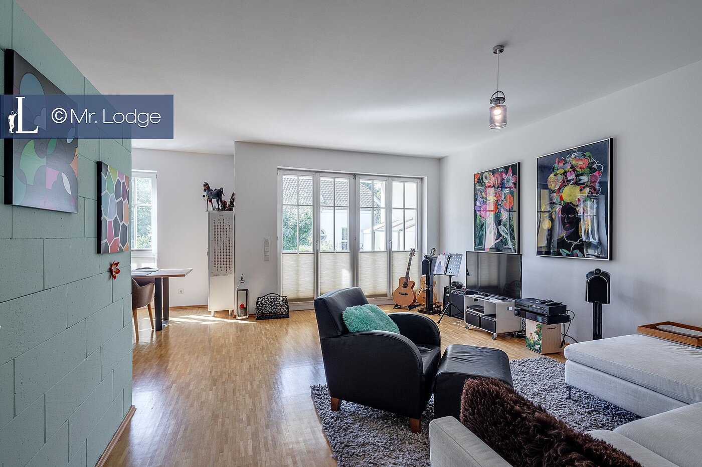 フラット 部屋数 3 部屋 | München-Solln | 1809D8 | Helles Wohnzimmer
