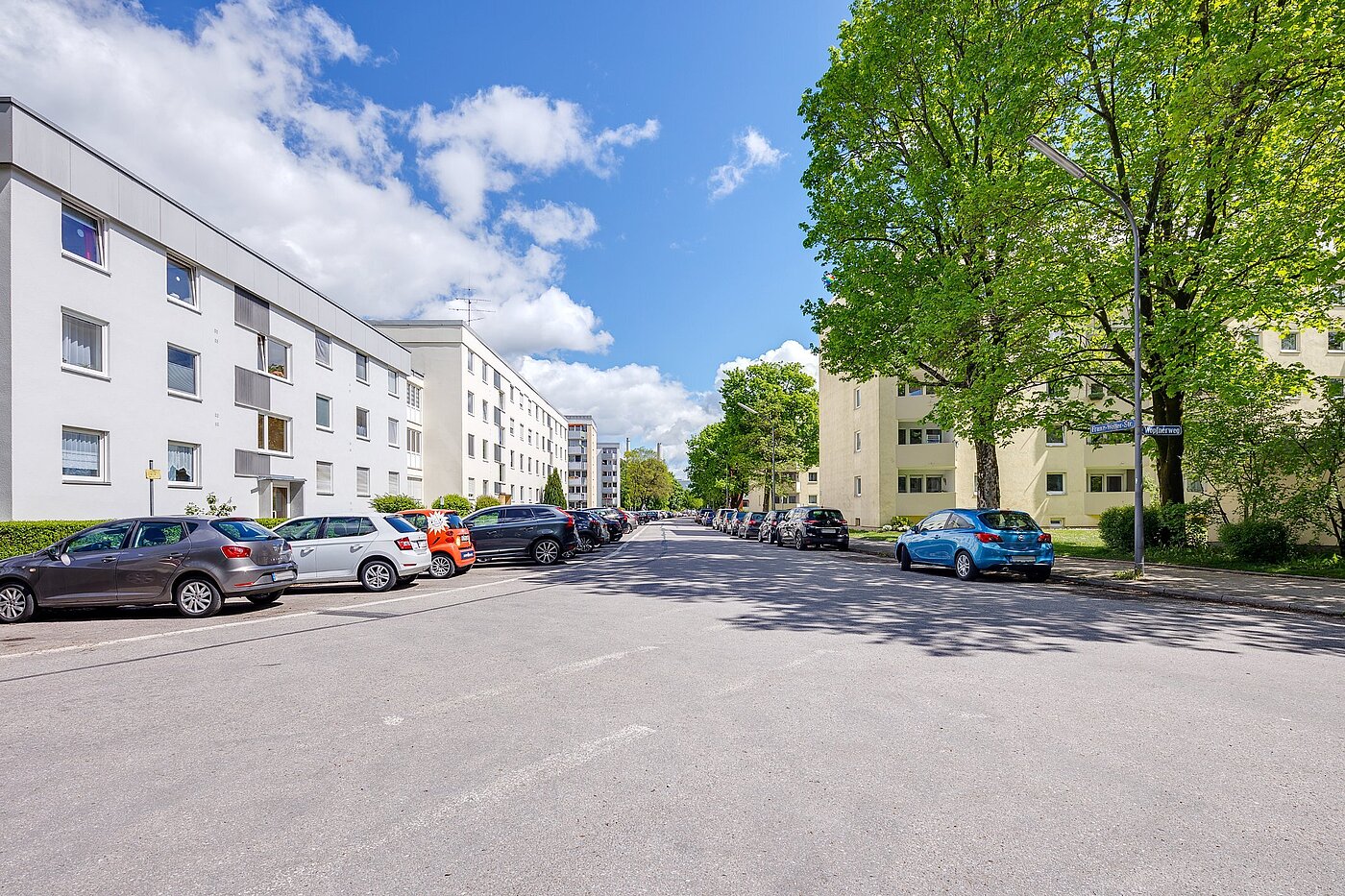 フラット 部屋数 1 部屋 | München-Oberföhring | 2104ML2 | Blick i.d. Franz-Wolter-Straße