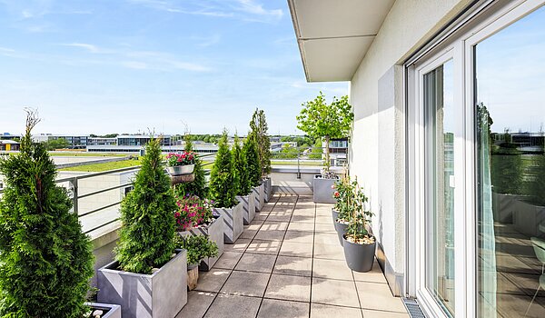 Penthouse 部屋数 3 部屋 | München-Riem | 70468 | ...umlaufenden Terrasse