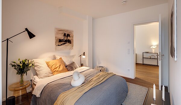 Terrassenwohnung 部屋数 2 部屋 | München-Harlaching | 70372 | Schlafen 1