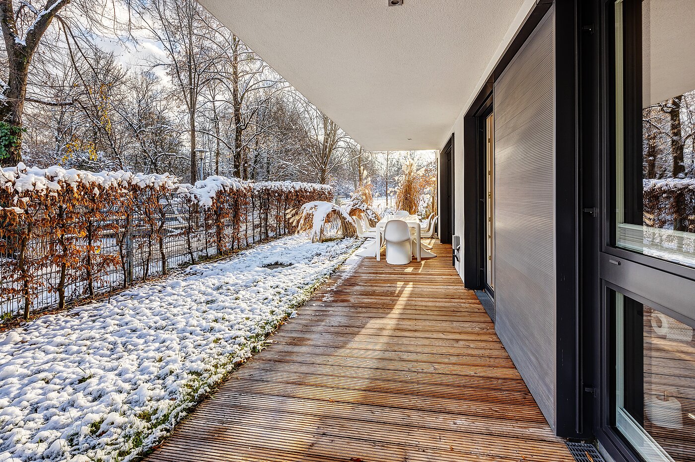 フラット 部屋数 3 部屋 | 70309 | Umlaufende Terrasse im Winter...