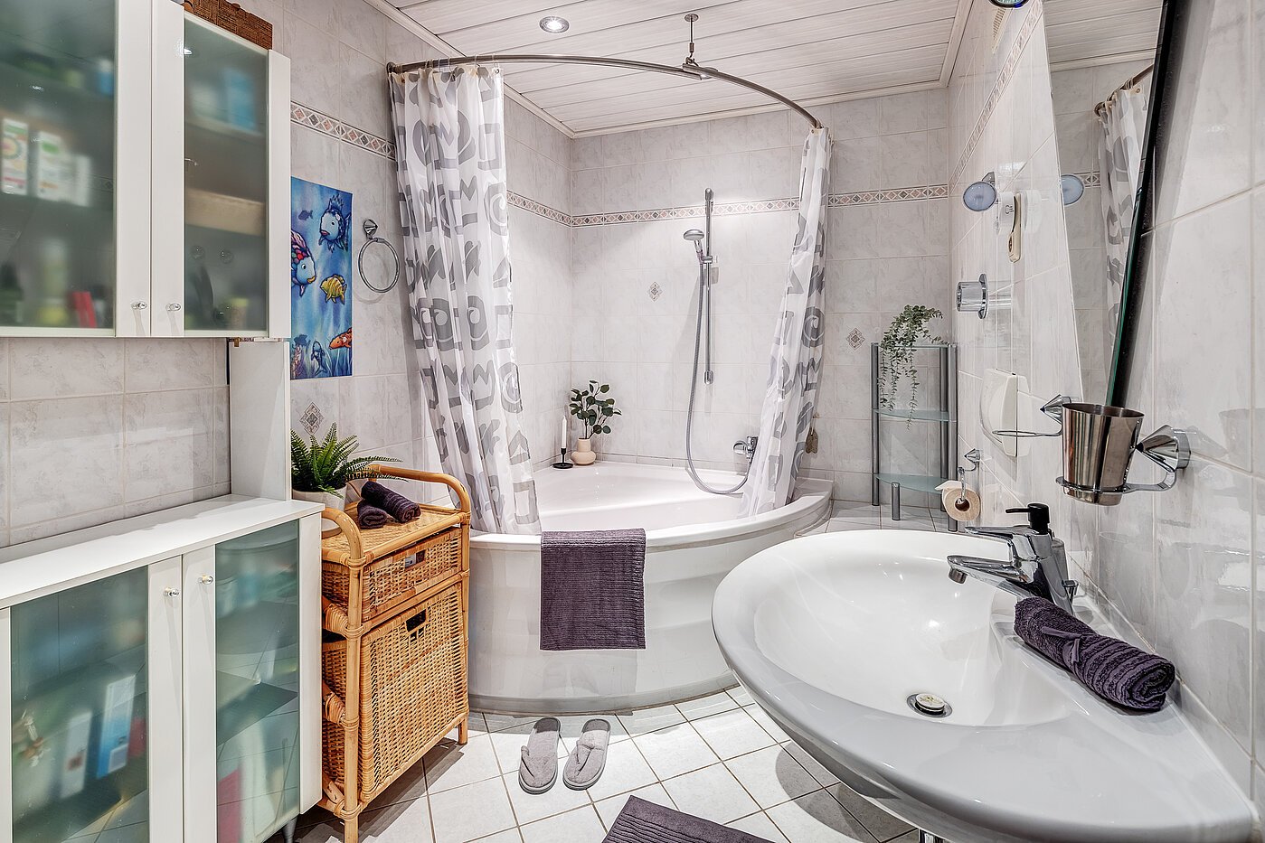 フラット 部屋数 2 部屋 | Germering | 70029 | Bad mit Eckbadewanne