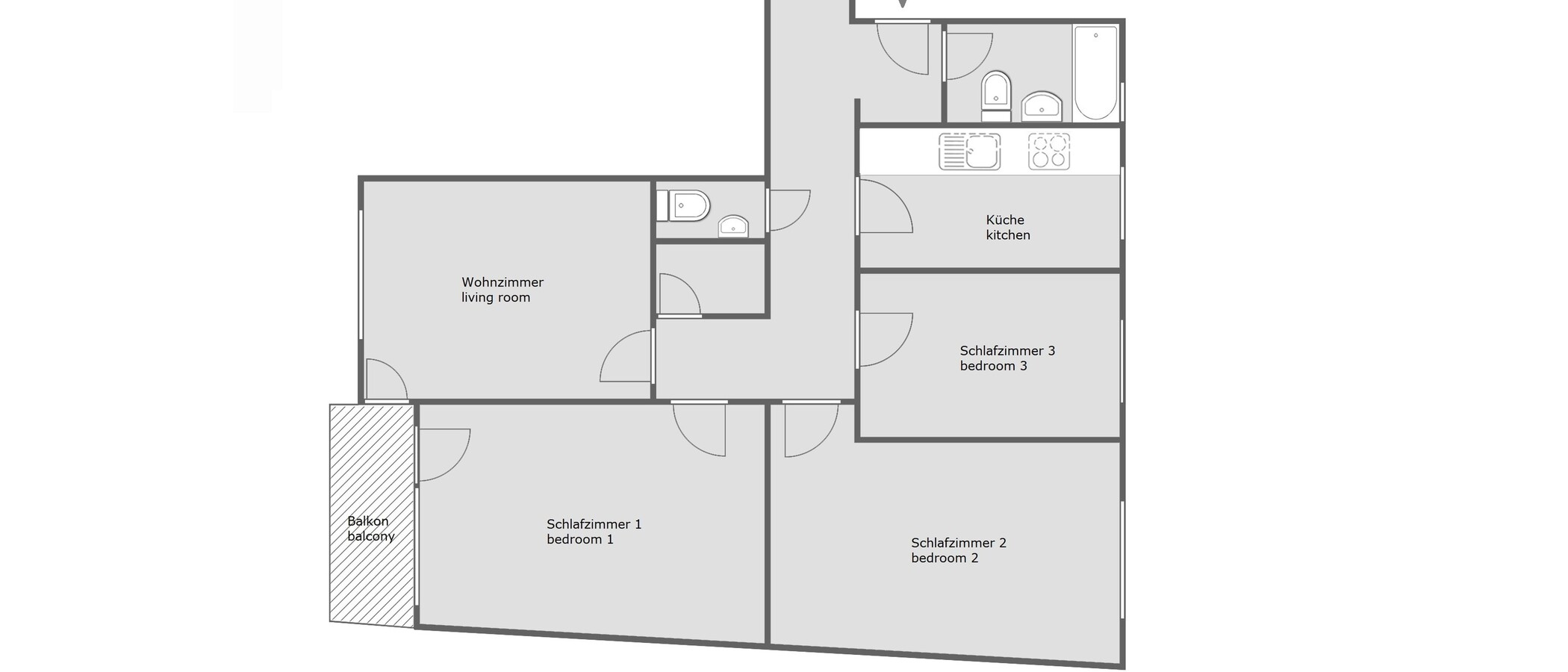 マンション München Neuhausen 01 見取り図 10004