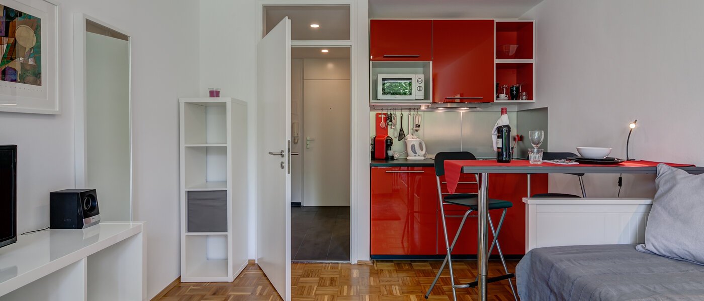 アパルトマン München Schwabing-Nord (zw. Leopoldstraße & Englischen Garten) 03 リビングエリア 10010