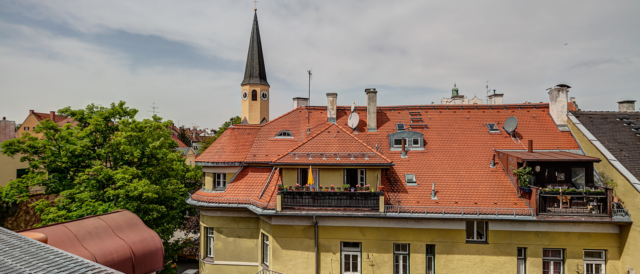 複層住宅 München Schwabing (rechts der Leopoldstraße) 01 物件からの眺め 10012
