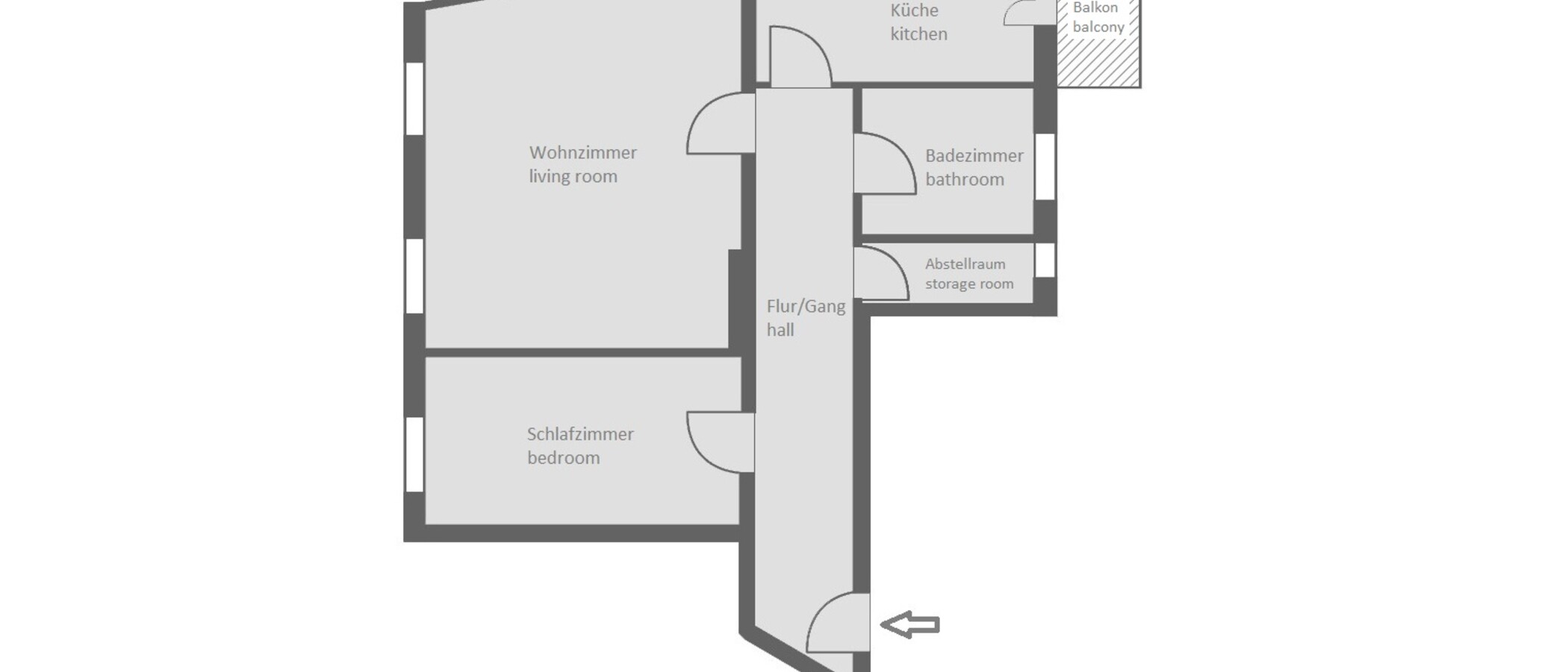 マンション München Obergiesing 01 見取り図 10070