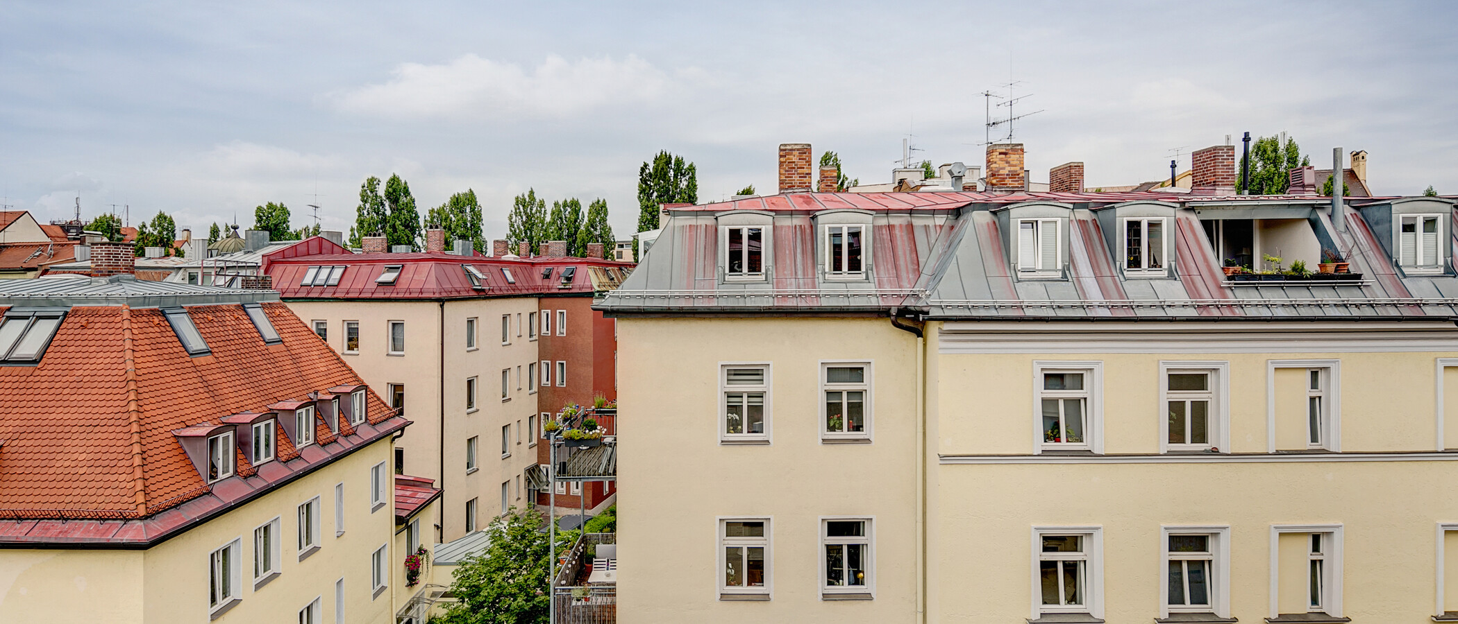 アティック・フラット（屋根裏） München Schlachthofviertel 02 物件からの眺め 10128