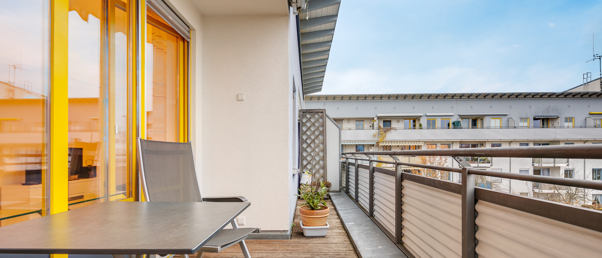 マンション München Messestadt Riem 02 ベランダ 10307