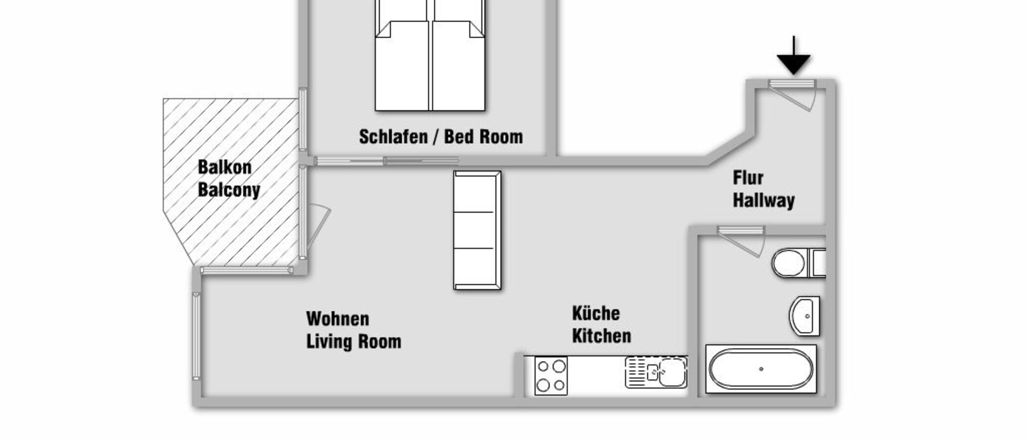 マンション München Ramersdorf 01 見取り図 10325