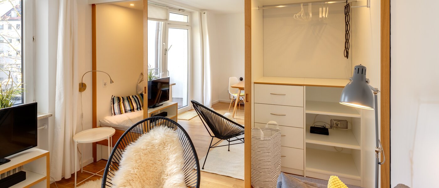 マンション München Schwabing-West (rund um den Hohenzollernplatz) 03 リビングエリア 10458