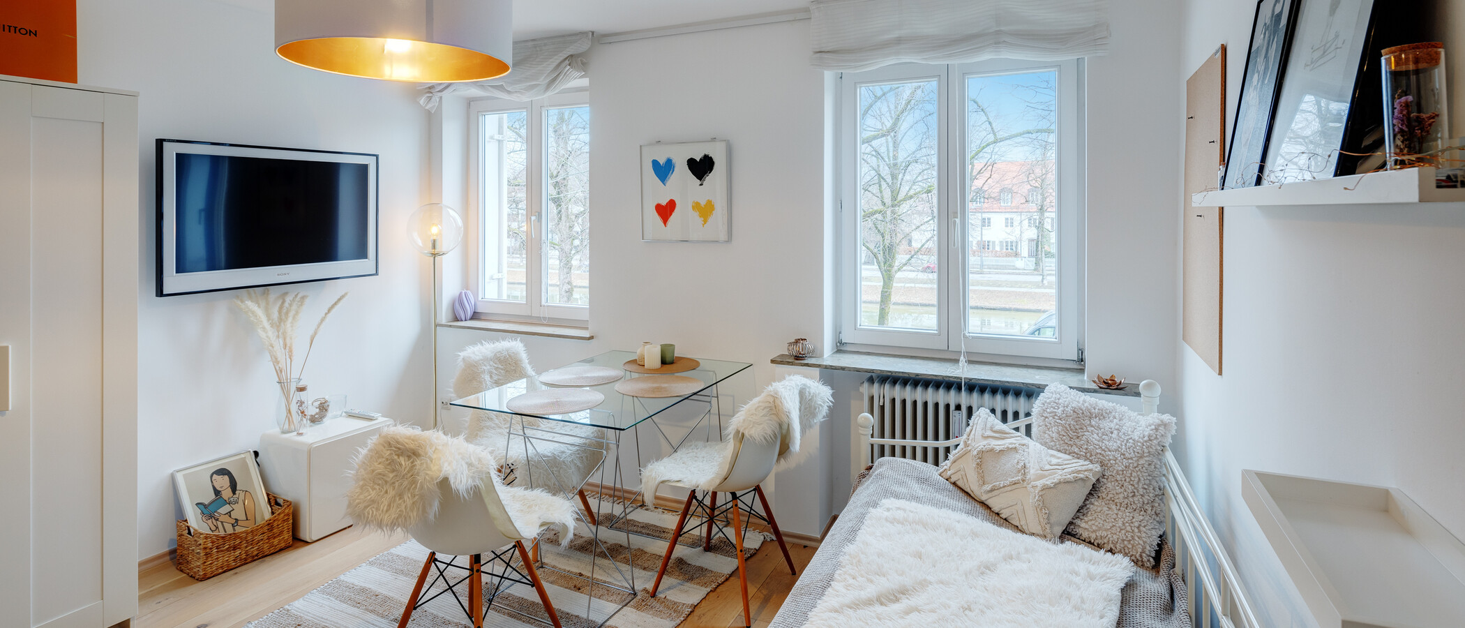 アパルトマン München Nymphenburg 02 リビングエリア 10508