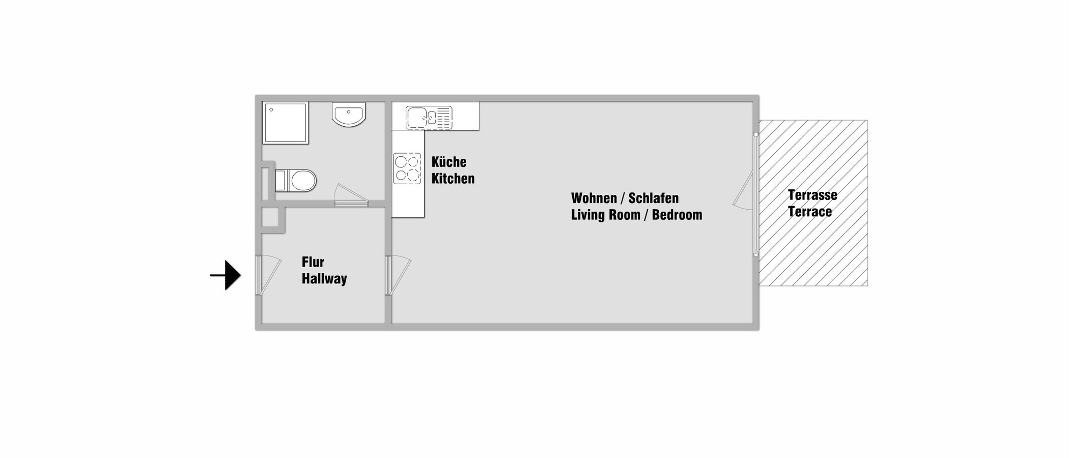 マンション München Schwabing-Georgenschwaige 01 見取り図 10584