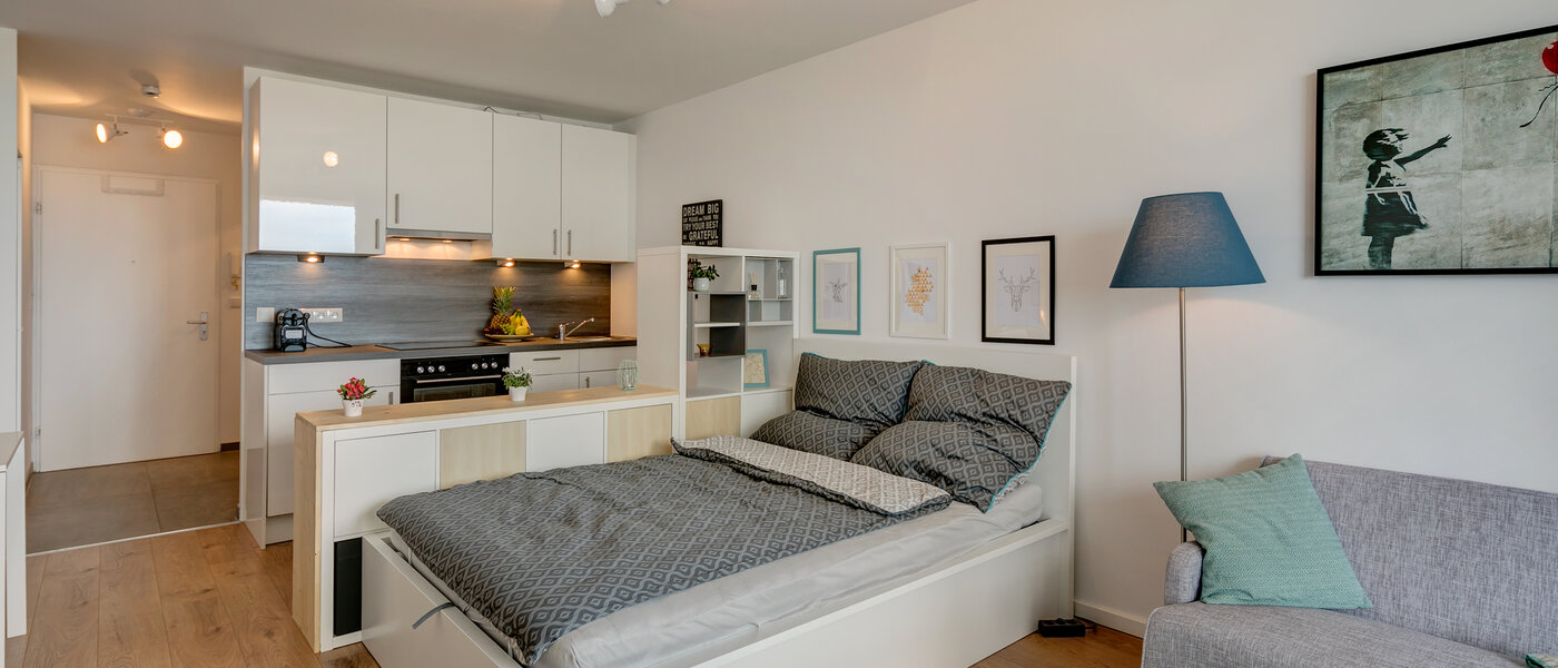 マンション München Olympiadorf 03 リビングルーム 10605