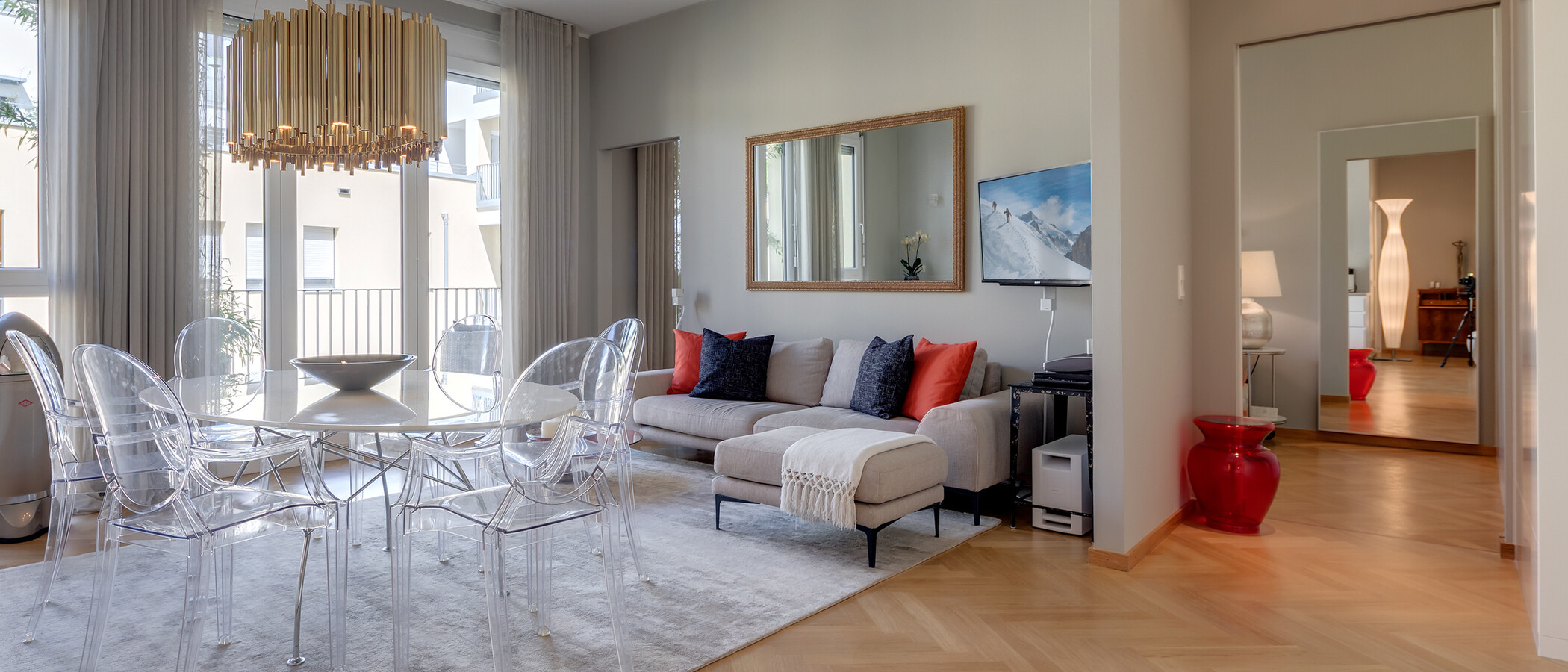 マンション München Schwabing 01 リビングルーム 10614