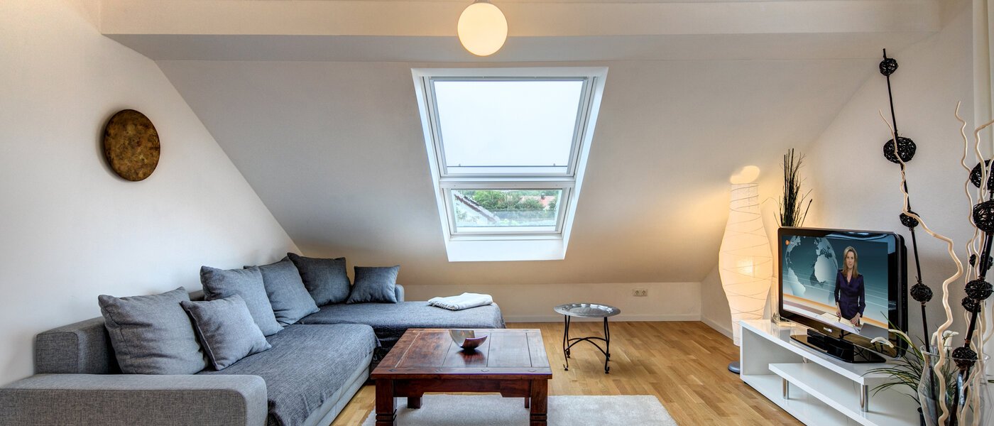 アティック・フラット（屋根裏） Eching 01 リビングルーム 10655