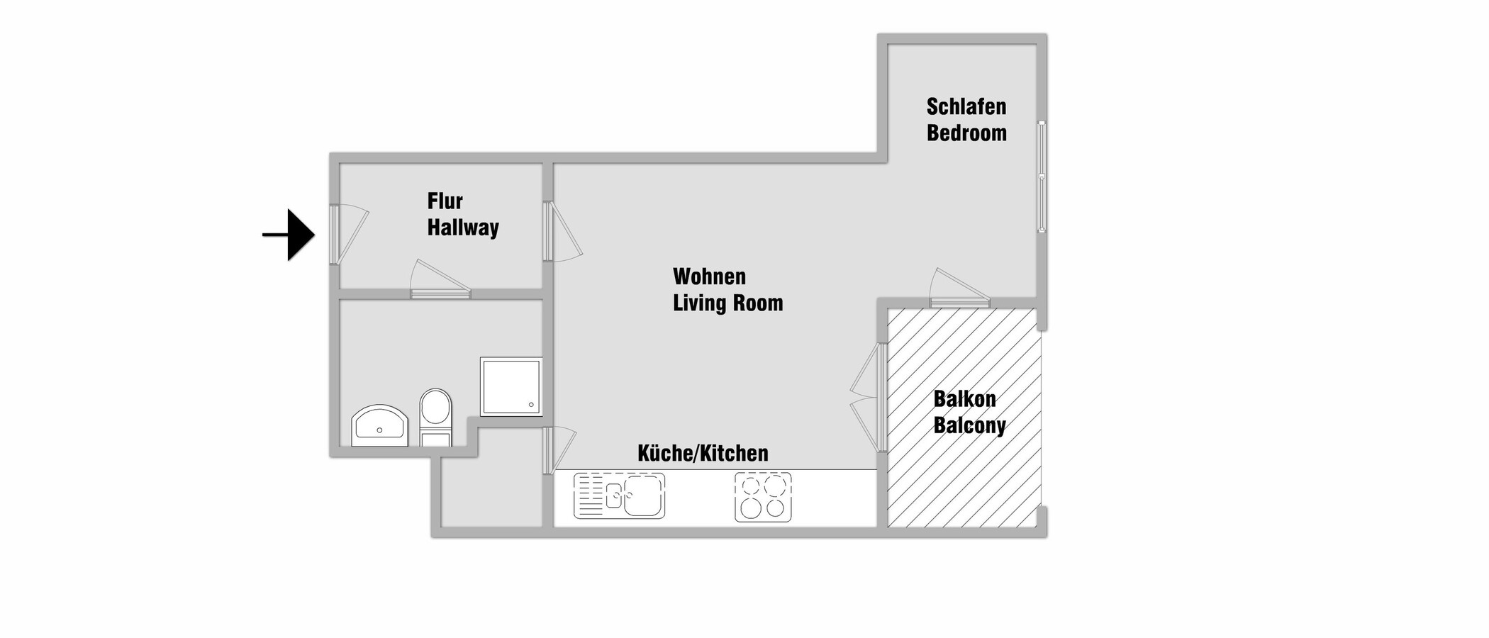 マンション München Milbertshofen 01 見取り図 10739