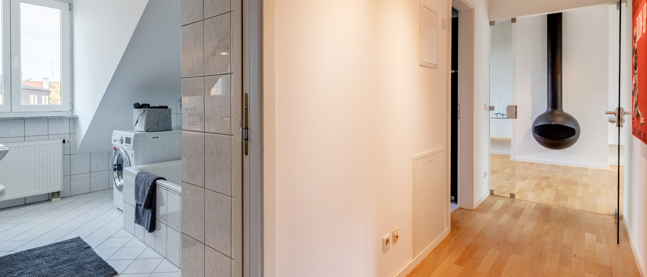 アティック・フラット（屋根裏） München Schwabing-Nord (zw. Belgrad- & Leopoldstraße) 01 玄関入り口 10759