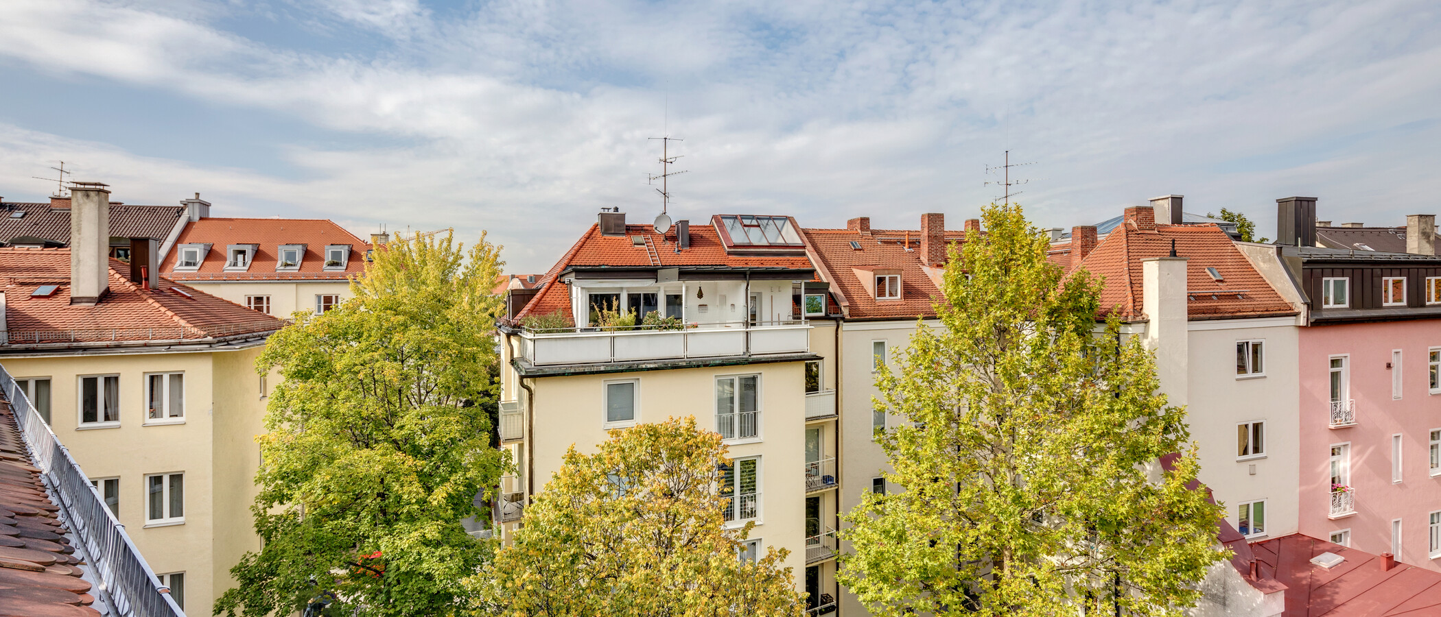 アティック・フラット（屋根裏） München Schwabing-Nord (zw. Belgrad- & Leopoldstraße) 02 物件からの眺め 10759