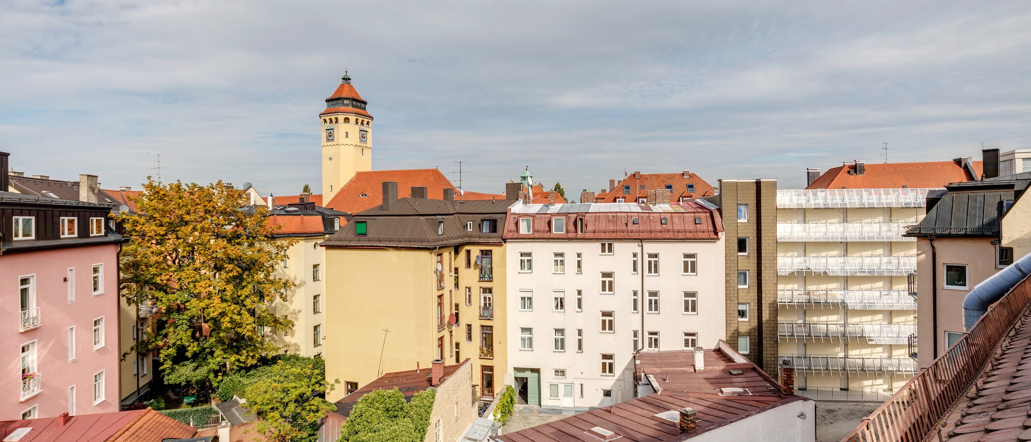 アティック・フラット（屋根裏） München Schwabing-Nord (zw. Belgrad- & Leopoldstraße) 03 物件からの眺め 10759