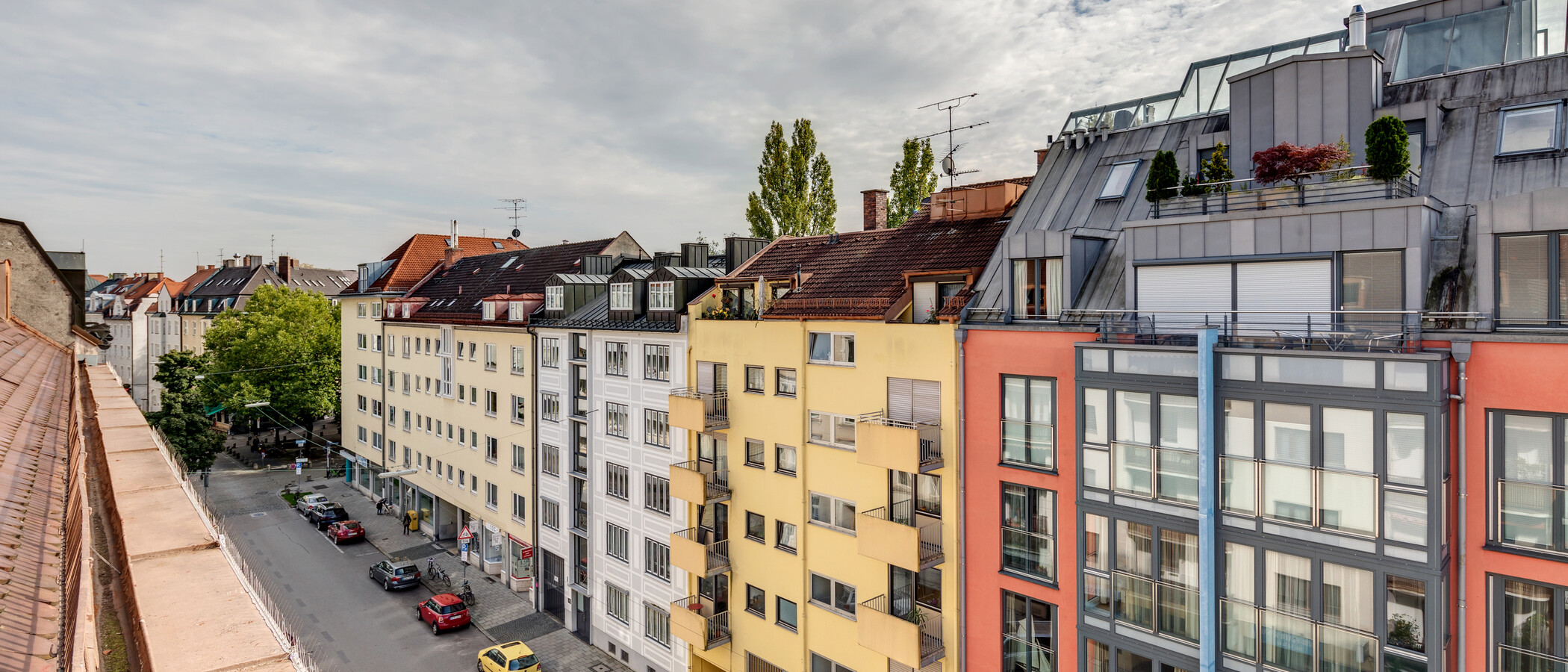 アティック・フラット（屋根裏） München Schwabing-Nord (zw. Belgrad- & Leopoldstraße) 06 物件からの眺め 10759
