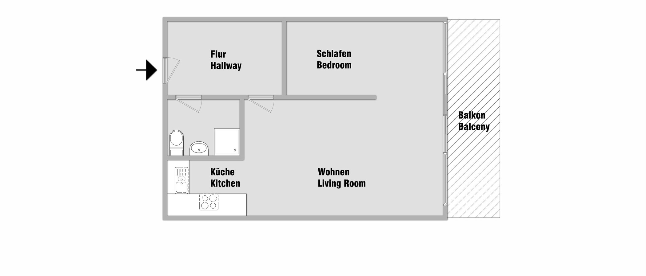 マンション München Neuhausen 01 見取り図 10774
