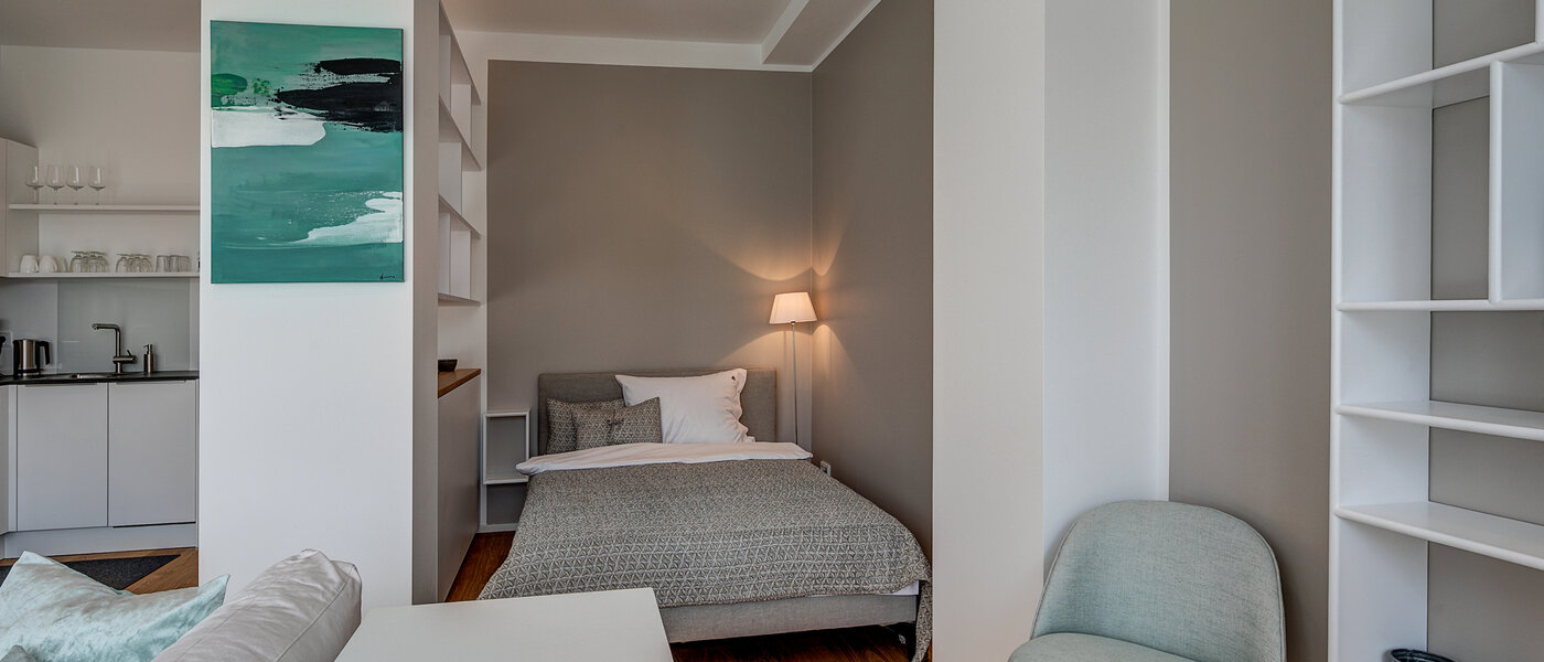 マンション München Schwabing-West (rund um den Hohenzollernplatz) 05 リビングルーム 10823