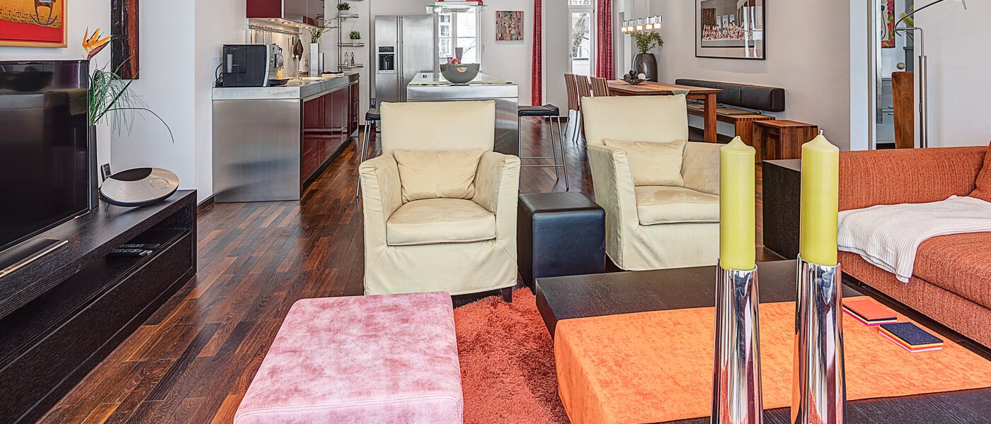 マンション München Bogenhausen 04 リビングルーム 10830