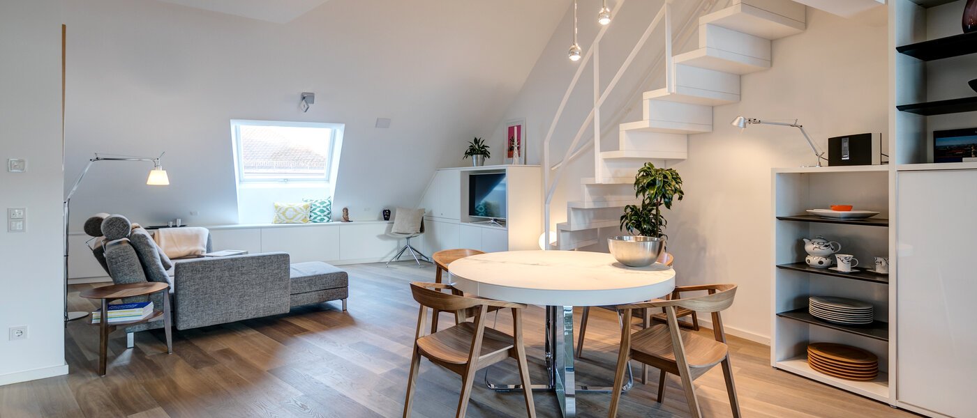 複層住宅 München Maxvorstadt 01 リビングルーム 10881