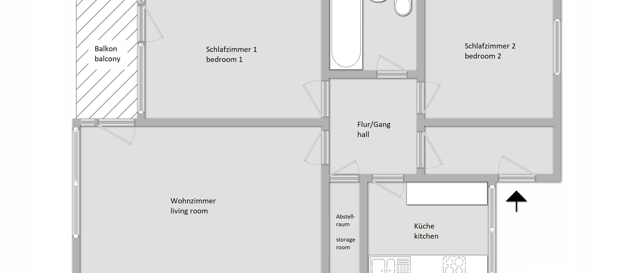 マンション München Laim 01 見取り図 10936