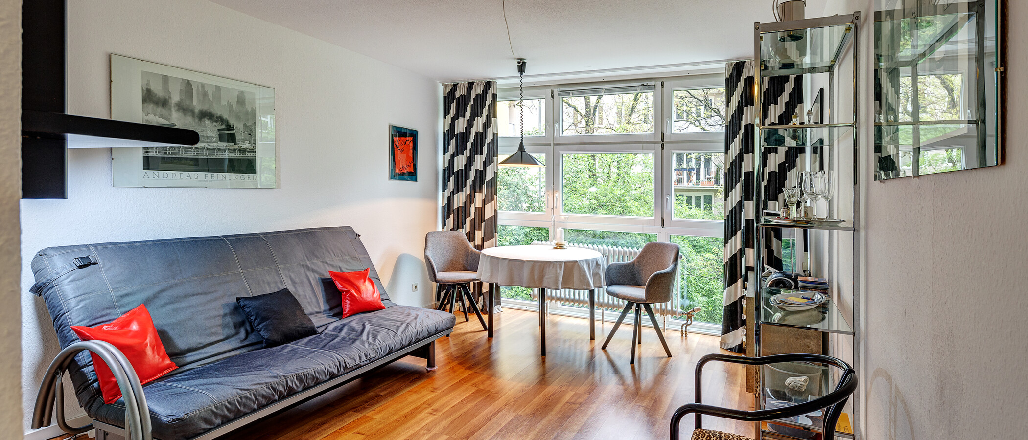 アパルトマン München Schwabing (links der Leopoldstraße) 01 リビングエリア 1095