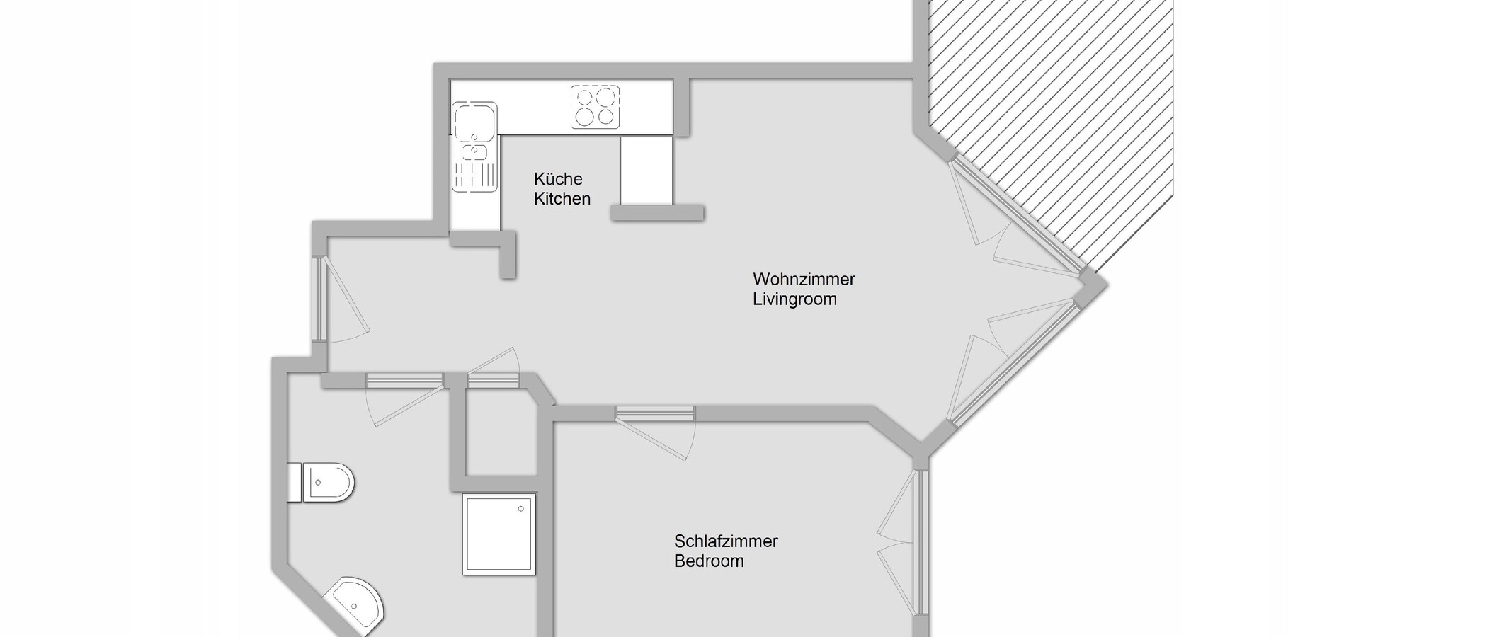 マンション Ismaning 01 見取り図 10988