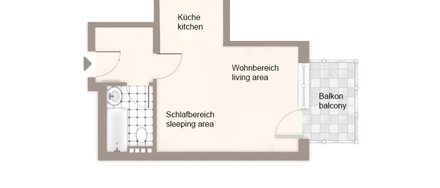 マンション München Laim 01 見取り図 11023