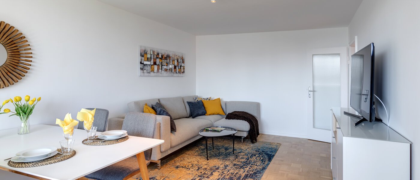 マンション München Schwabing (links der Leopoldstraße) 03 リビングルーム 11029