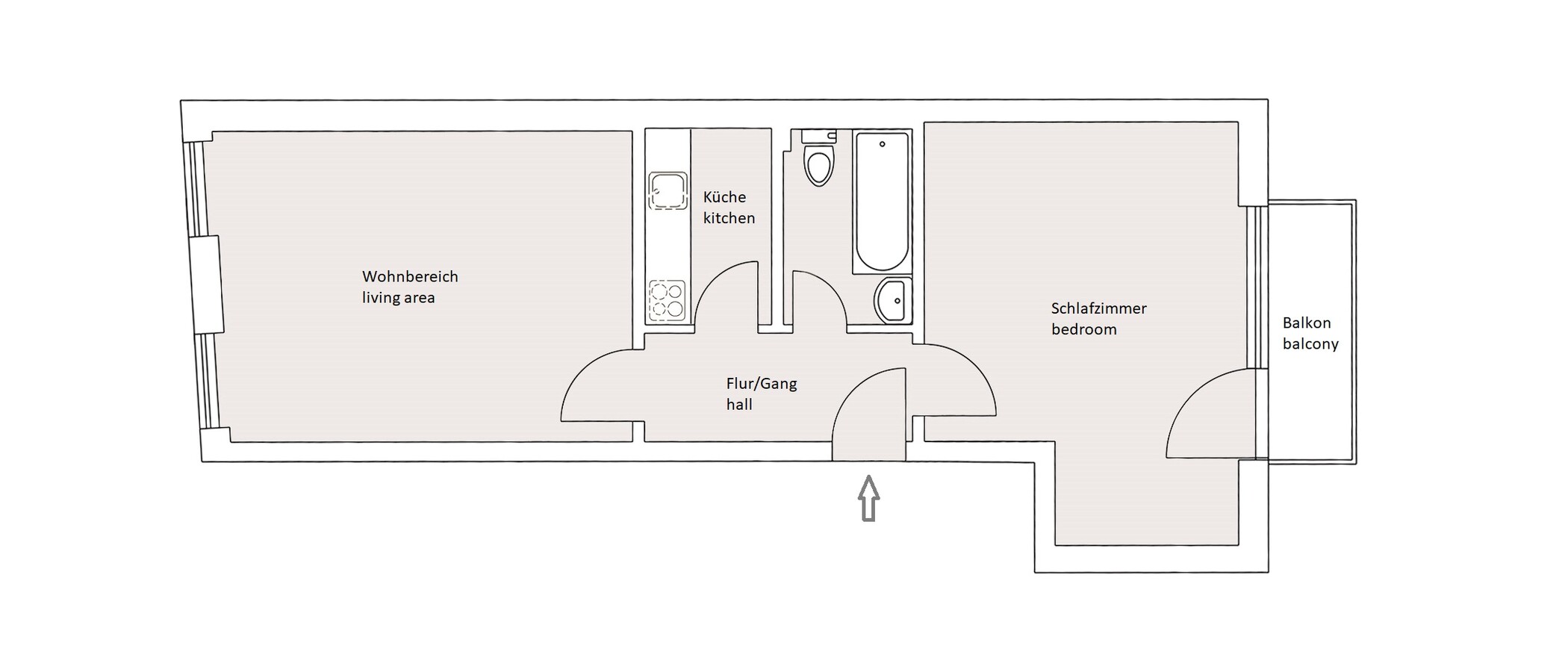 マンション München Lehel 01 見取り図 11273