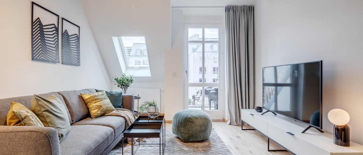 複層－回廊住宅 München Maxvorstadt 04 リビングエリア 11294