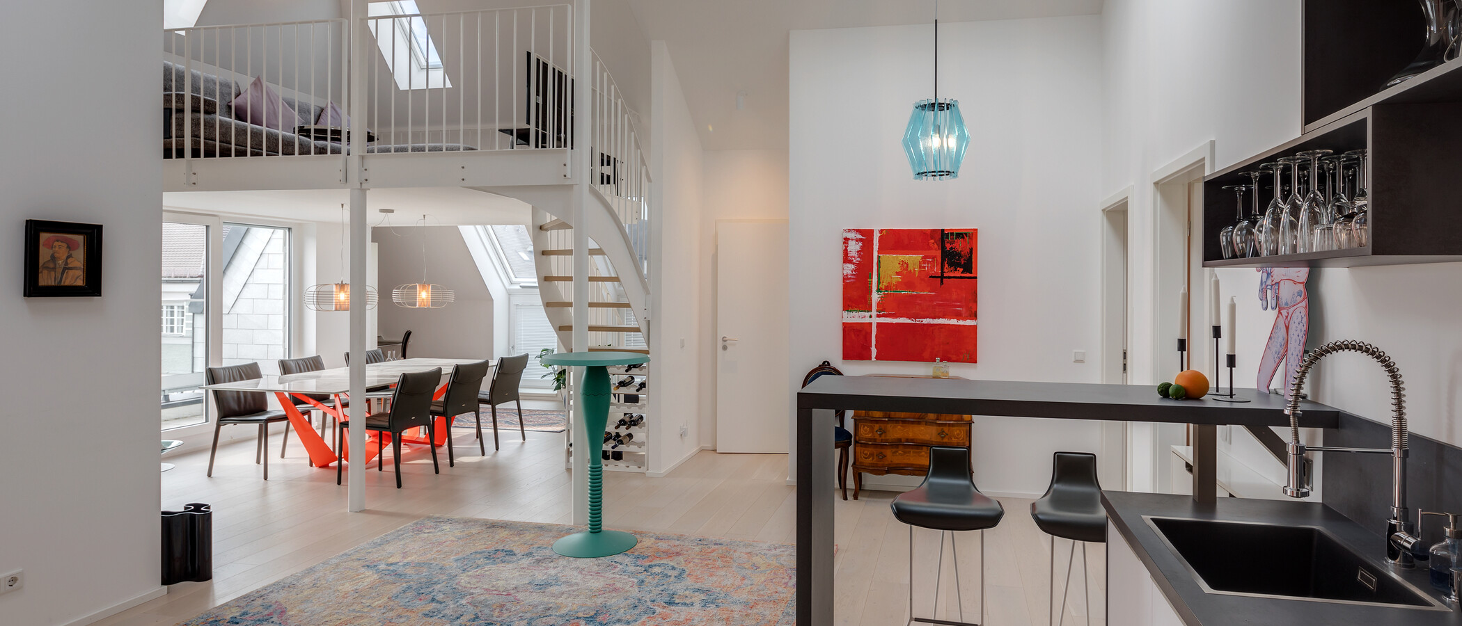 ペントハウス München Schwabing-West (rund um den Bonner Platz) 01 リビングエリア 11304