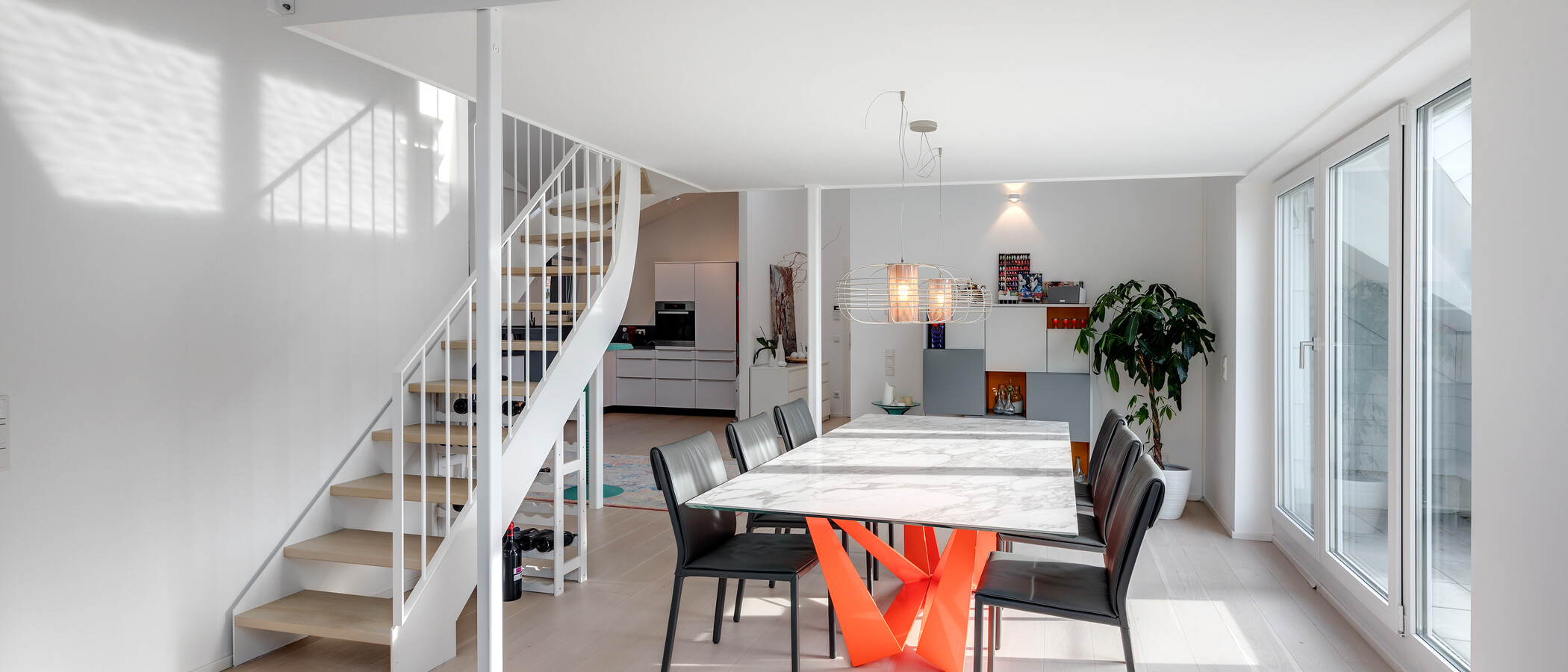 ペントハウス München Schwabing-West (rund um den Bonner Platz) 01 ダイニングエリア 11304