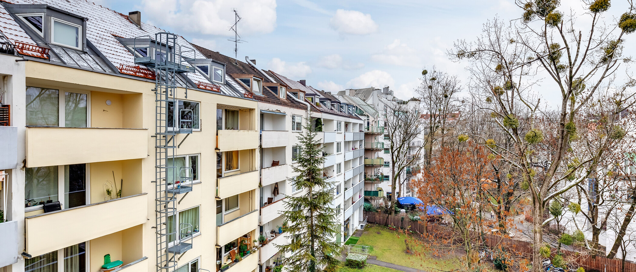アパルトマン München Schwabing-West (rund um den Hohenzollernplatz) 02 物件からの眺め 11346