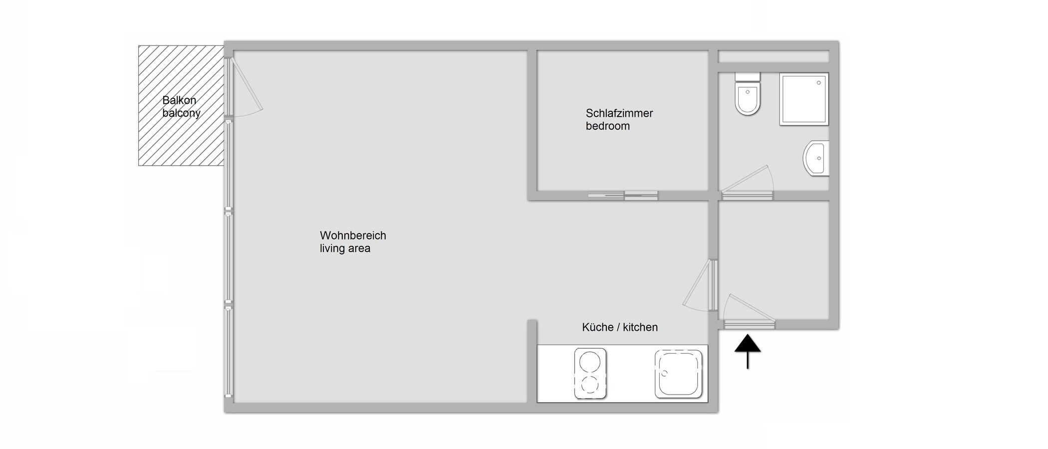 マンション München Milbertshofen 01 見取り図 11407