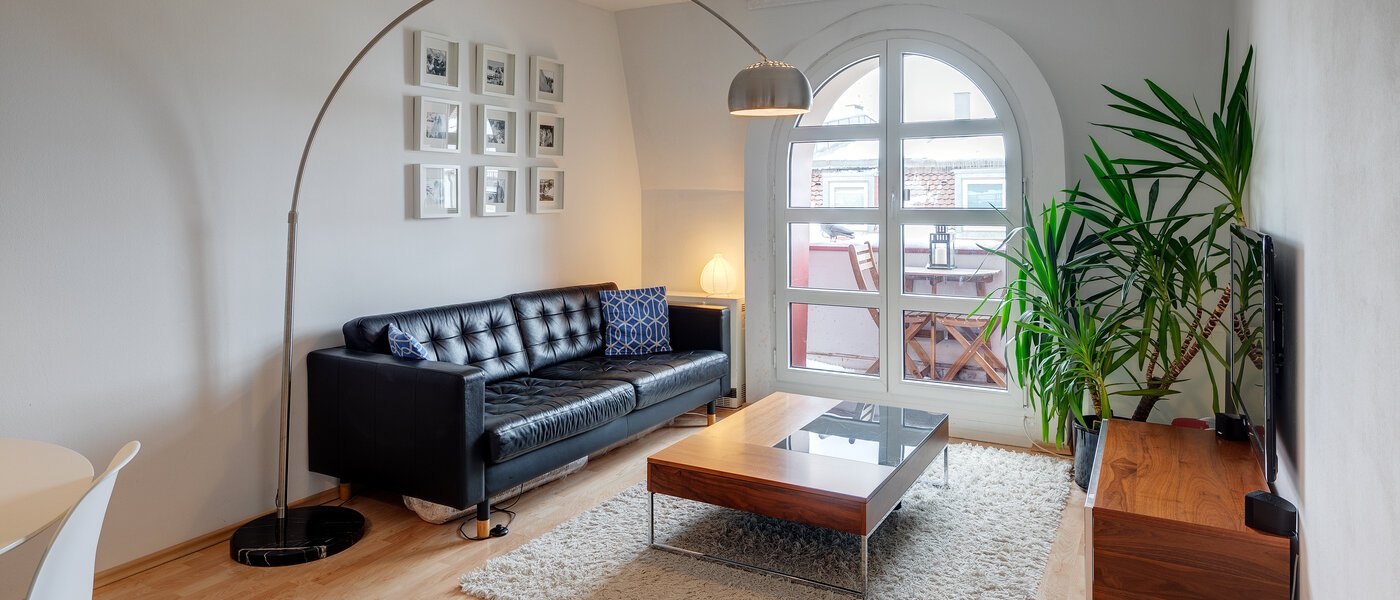 アティック・フラット（屋根裏） München Schwanthalerhöhe 01 リビングエリア 11426