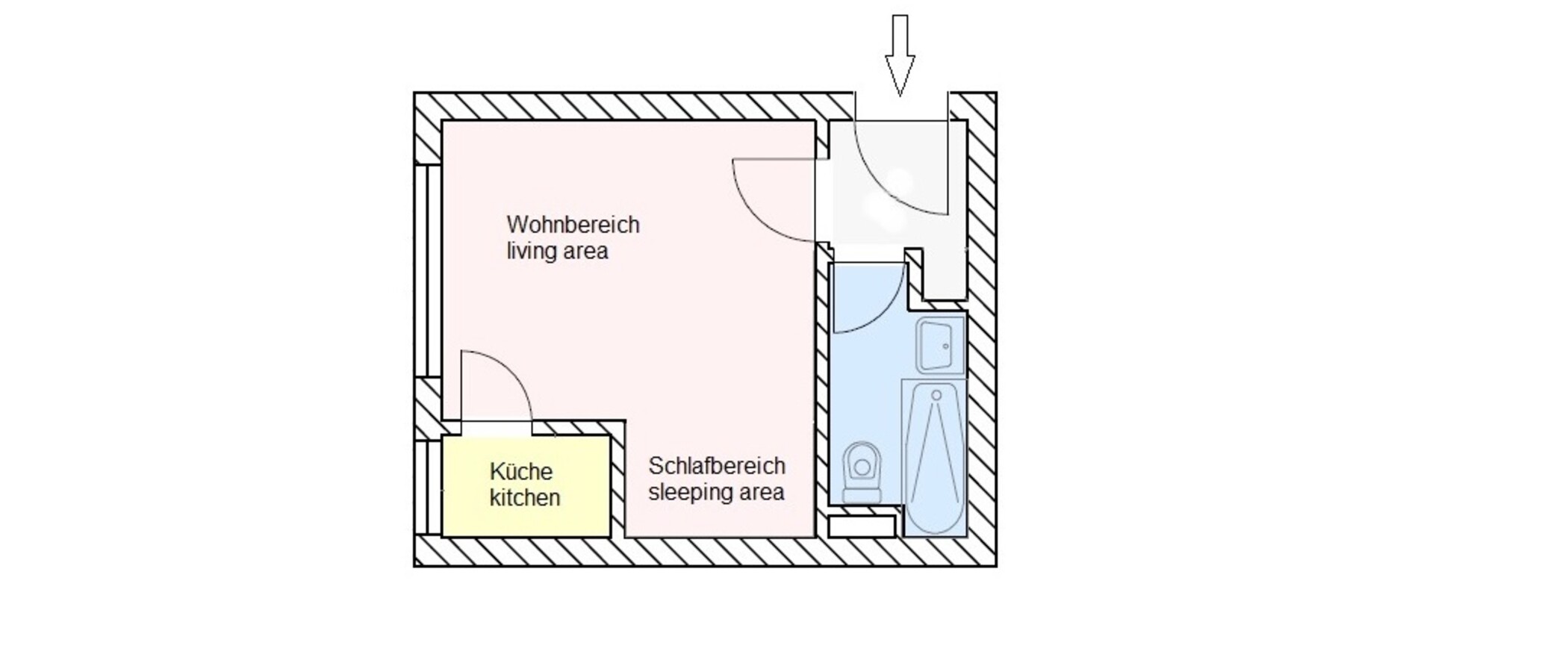 マンション München Fasangarten 01 見取り図 11437