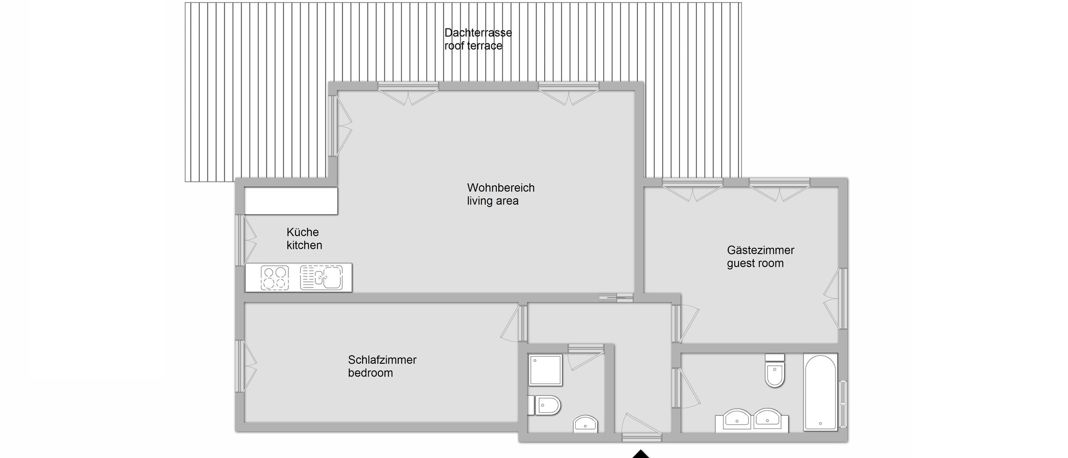 マンション München Nymphenburg 01 見取り図 11535