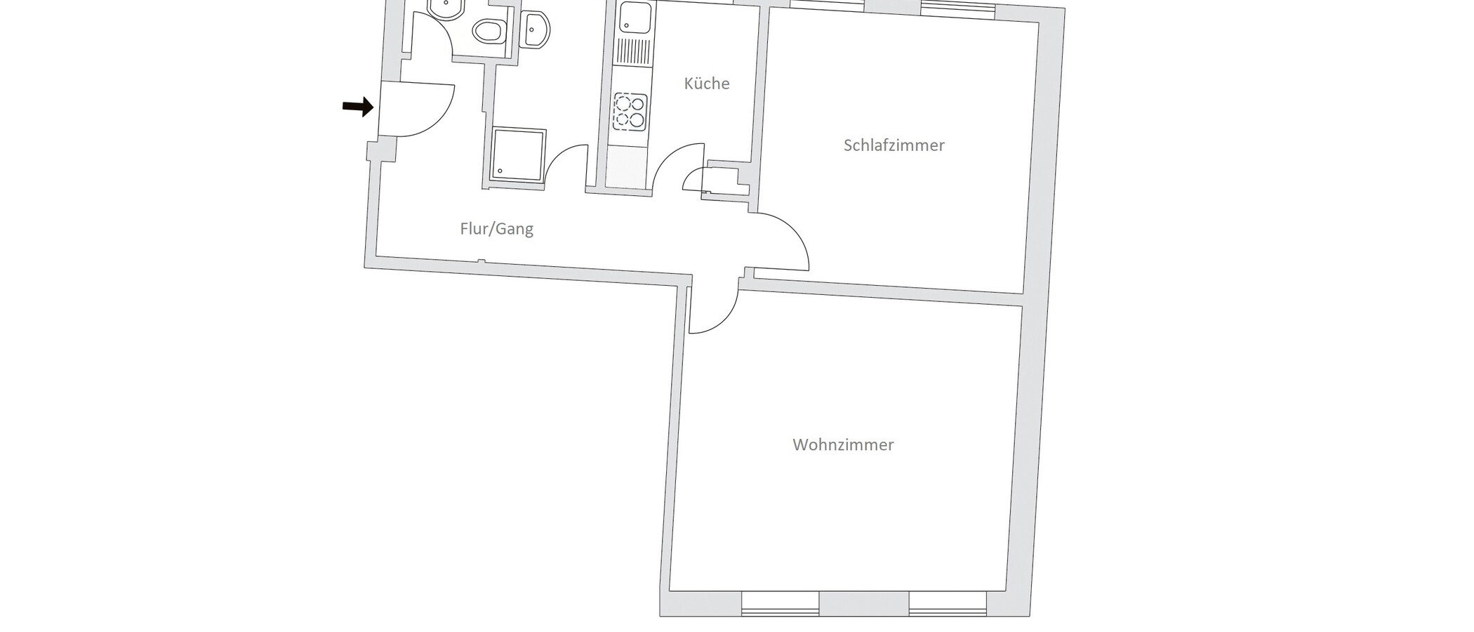 マンション München Lehel 01 見取り図 11536