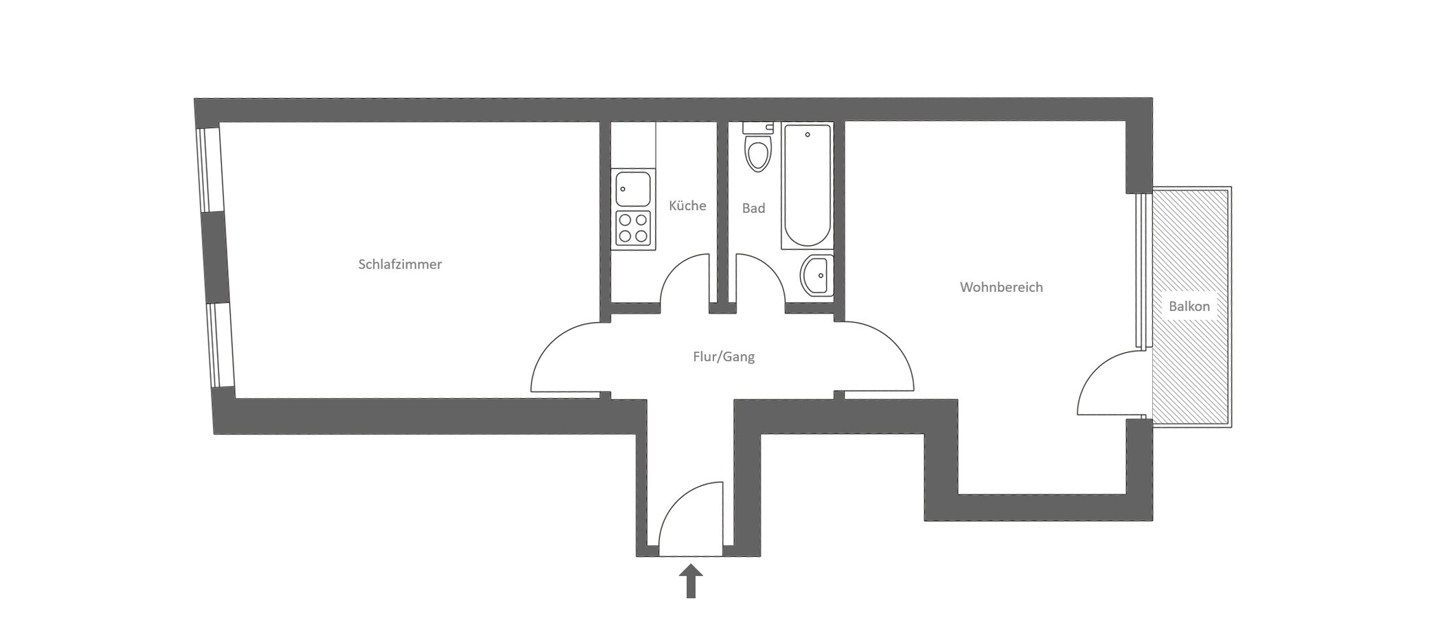 マンション München Lehel 01 見取り図 11889
